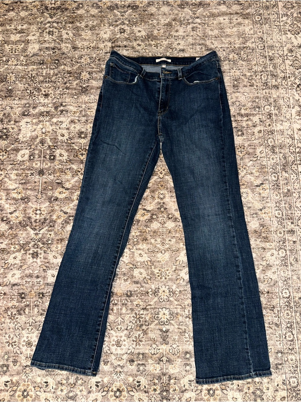 Dark Blue Levi’s Women's Straight-Leg Jeans